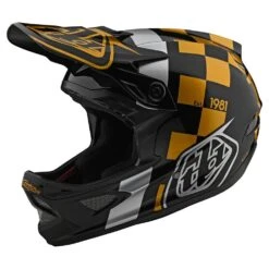 Troy Lee Designs TLD D3 Fiberlite Full Face Kypärä -Trek-myymälä tld198raceshopblkgld